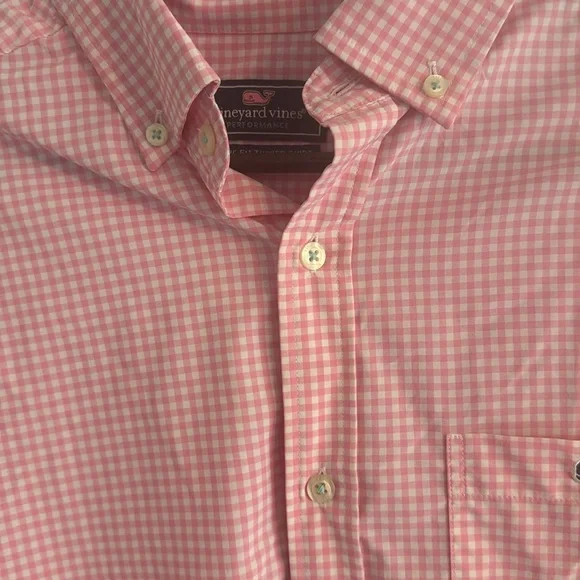 Vineyard Vines Pink Casual Button Down Shirt - Picture 4 of 4